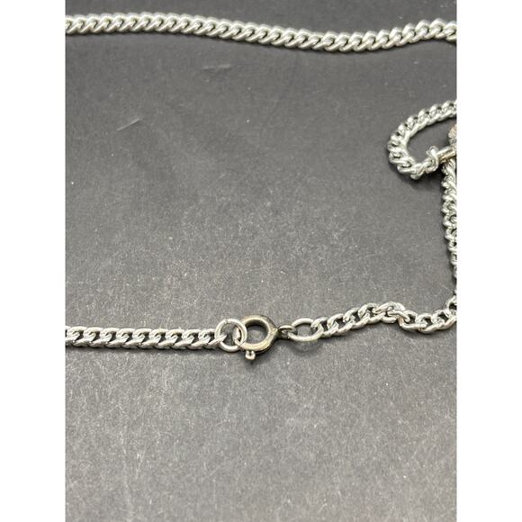 Ravisa Sweety Quartz Silver Tone Analog Pocket Watch with Necklace Chain - Picture 4 of 9